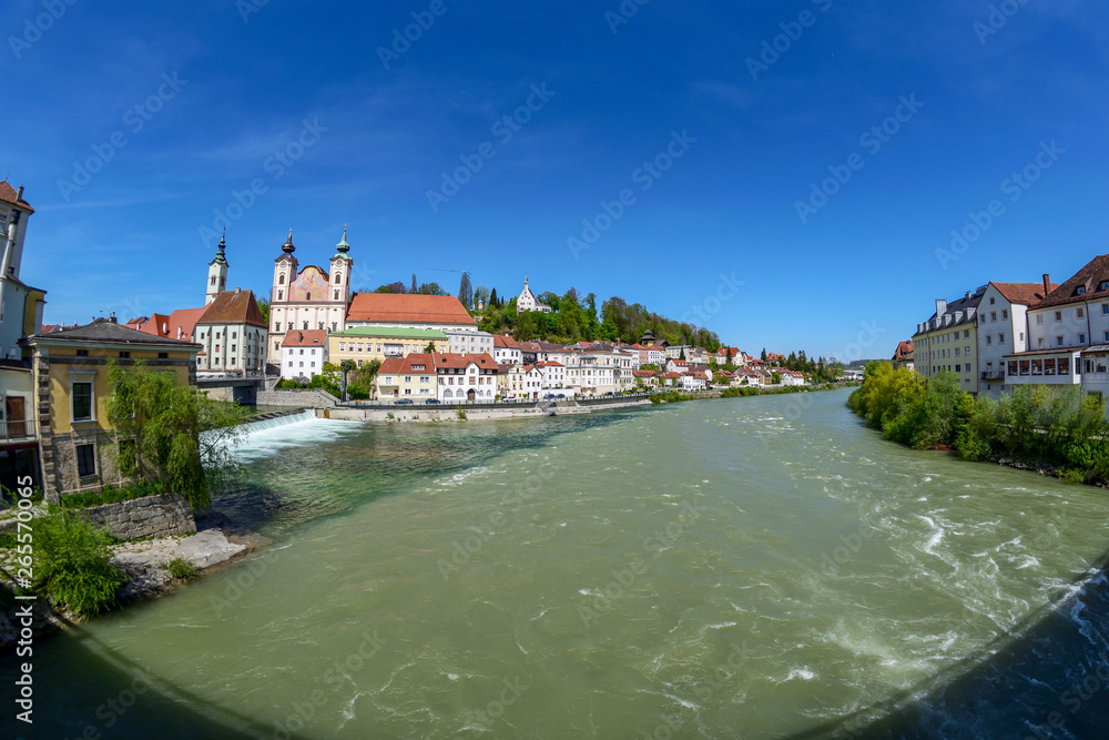 Obraz premium View on Steyr in Upper Austria / Austria