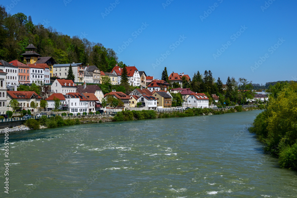 City on the river Steyr in Upper Austria / Austria 