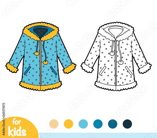 Coloring book, Women coat