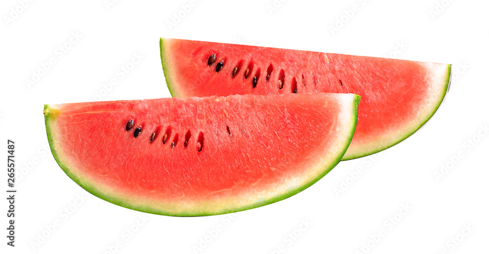 Sliced of watermelon isolated on white background Sliced of watermelon isolated on white background