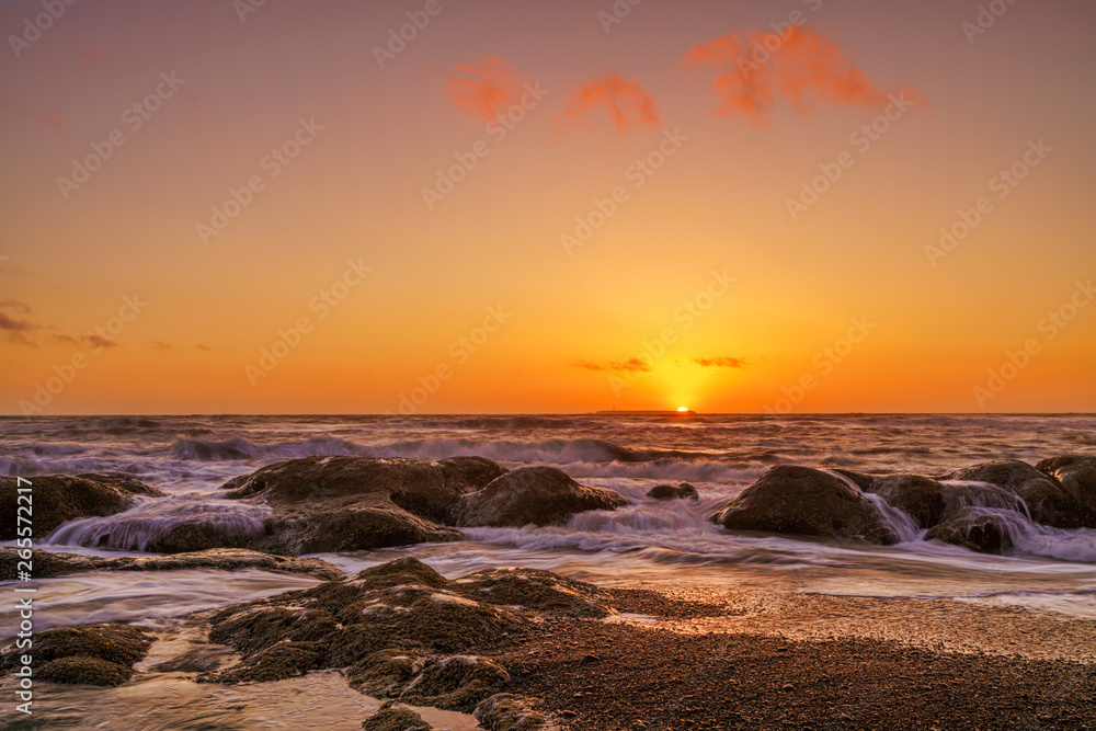 Obraz premium Ocean Sunset Towards Destruction Island