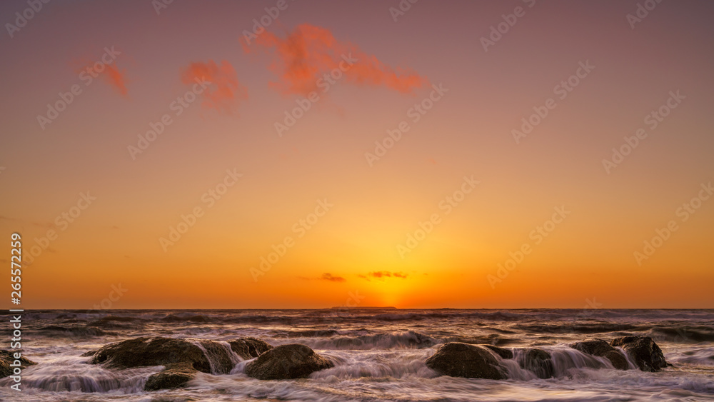 Obraz premium Ocean Sunset Towards Destruction Island