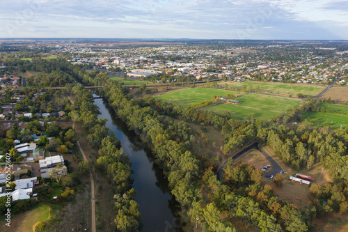 The Macquarie river at Dubbo in the New South Wales central west.