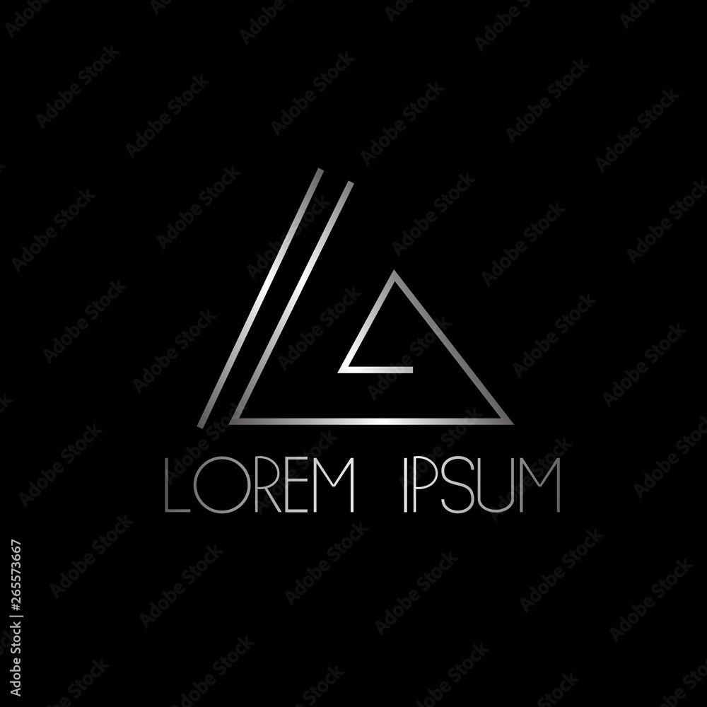 abstract triangle logo icon abstract triangle logo icon