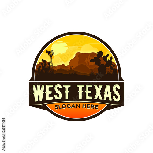 Fototapeta west texas logo