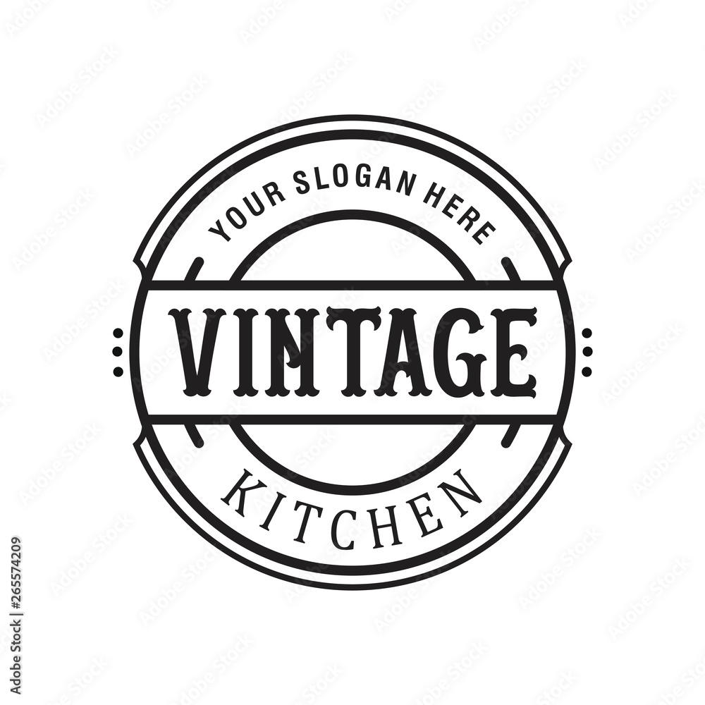Fototapeta premium vintage kitchen logo