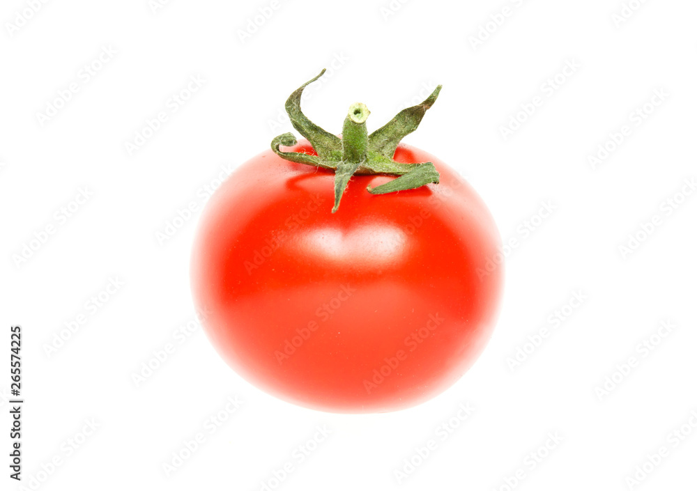 Bright red ripe tomato isolated on white background. - Image Bright red ripe tomato isolated on white background. - Image