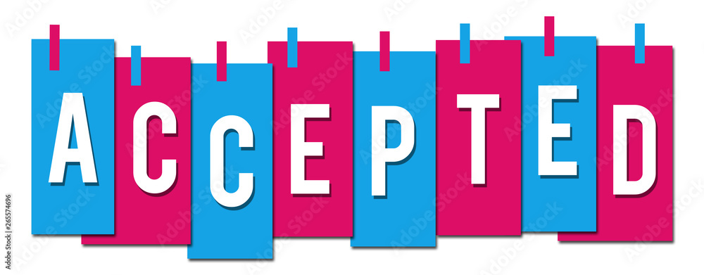 Accepted Pink Blue Stuck Stripes Accepted Pink Blue Stuck Stripes