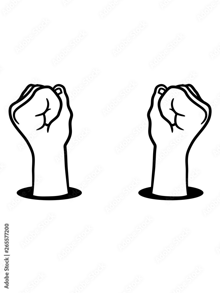 aufstehen 2 hände boden loch revolution zombie aufstand boxen hand schlagen geballte faust arm hauen finger schläger schlägerei clipart comic cartoon design cool aufstehen 2 hände boden loch revolution zombie aufstand boxen hand schlagen geballte faust arm hauen finger schläger schlägerei clipart comic cartoon design cool