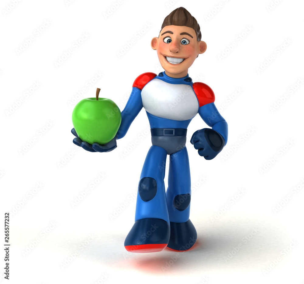 Super modern superhero - 3D Illustration Super modern superhero - 3D Illustration