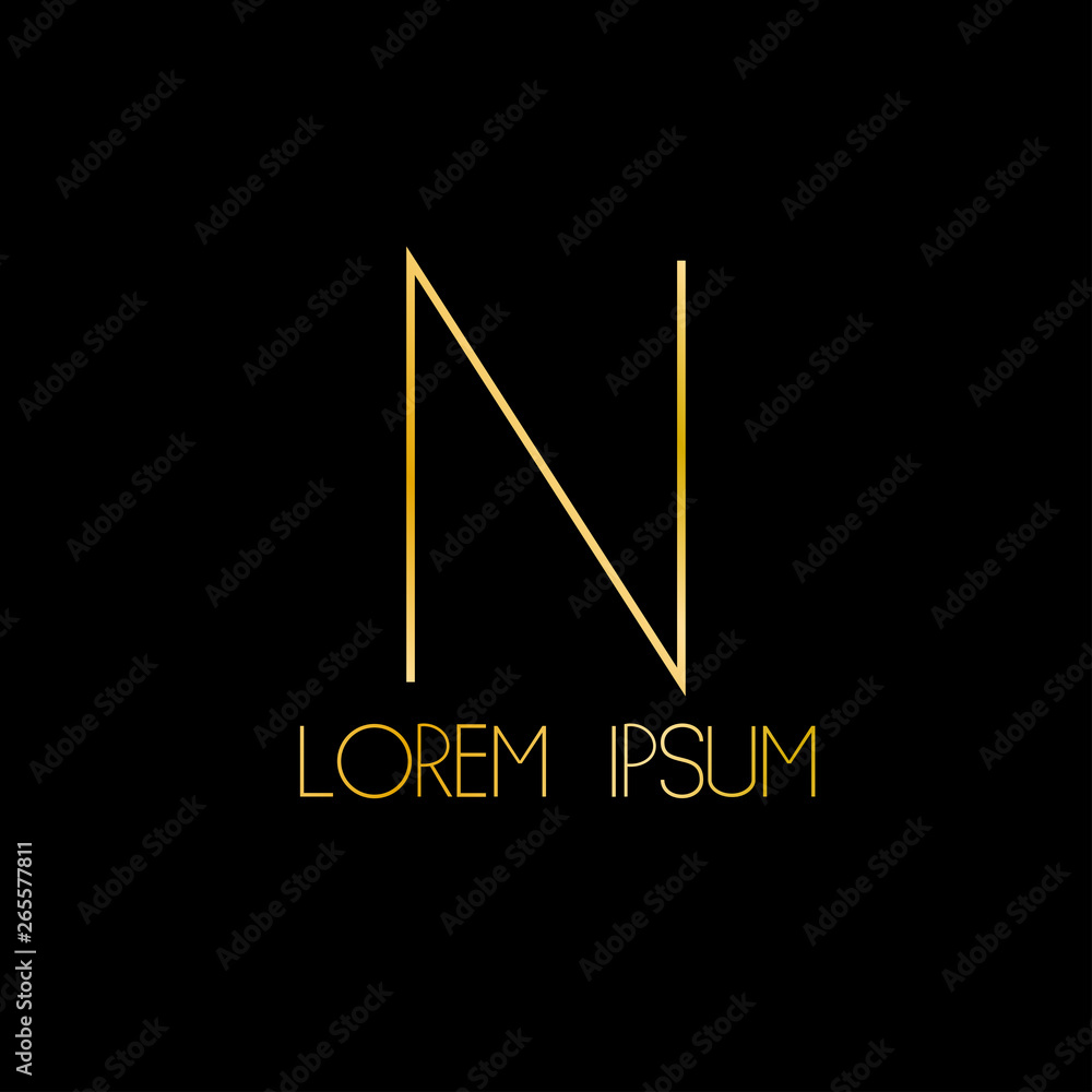 N initial letter logo icon N initial letter logo icon