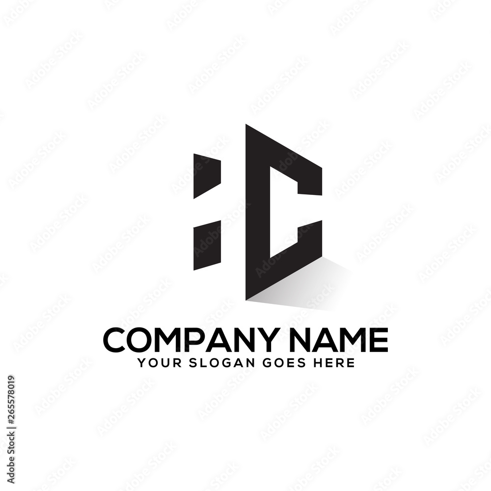 HC initial logo, negative space vector , clean and clever designs HC initial logo, negative space vector , clean and clever designs