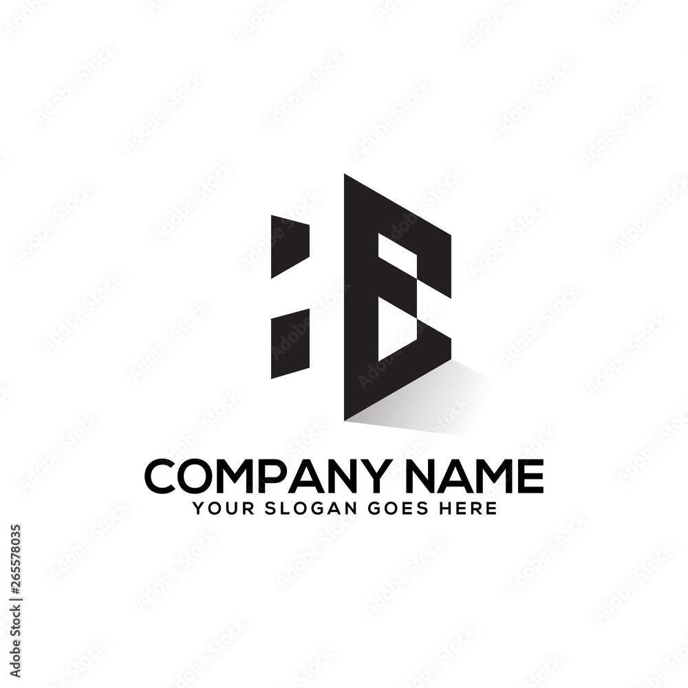 HE initial logo, negative space vector , clean and clever designs HE initial logo, negative space vector , clean and clever designs