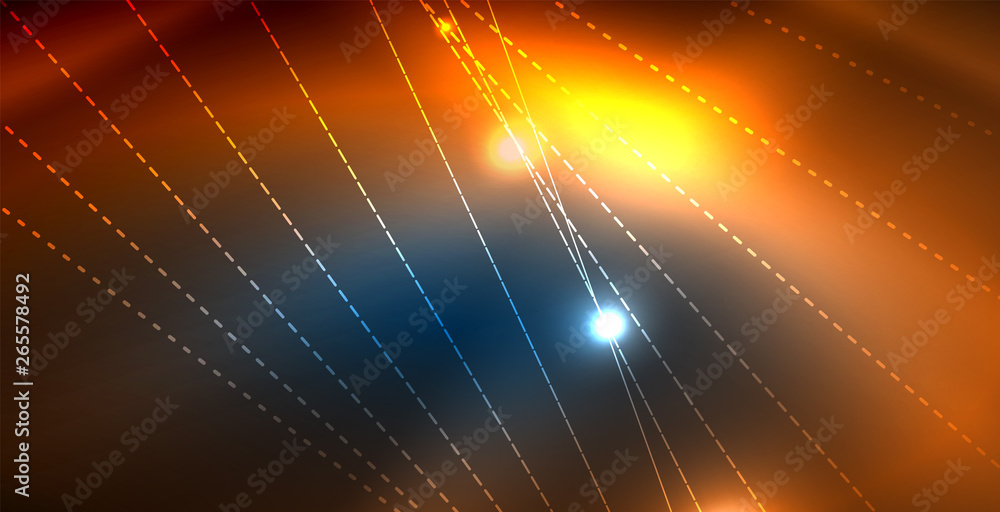Color neon lights with waves abstract background Color neon lights with waves abstract background