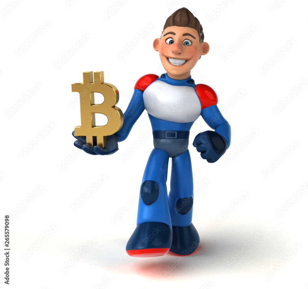 Super modern superhero - 3D Illustration Super modern superhero - 3D Illustration