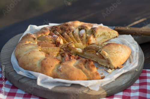 Homemade Galette Pie with Apples