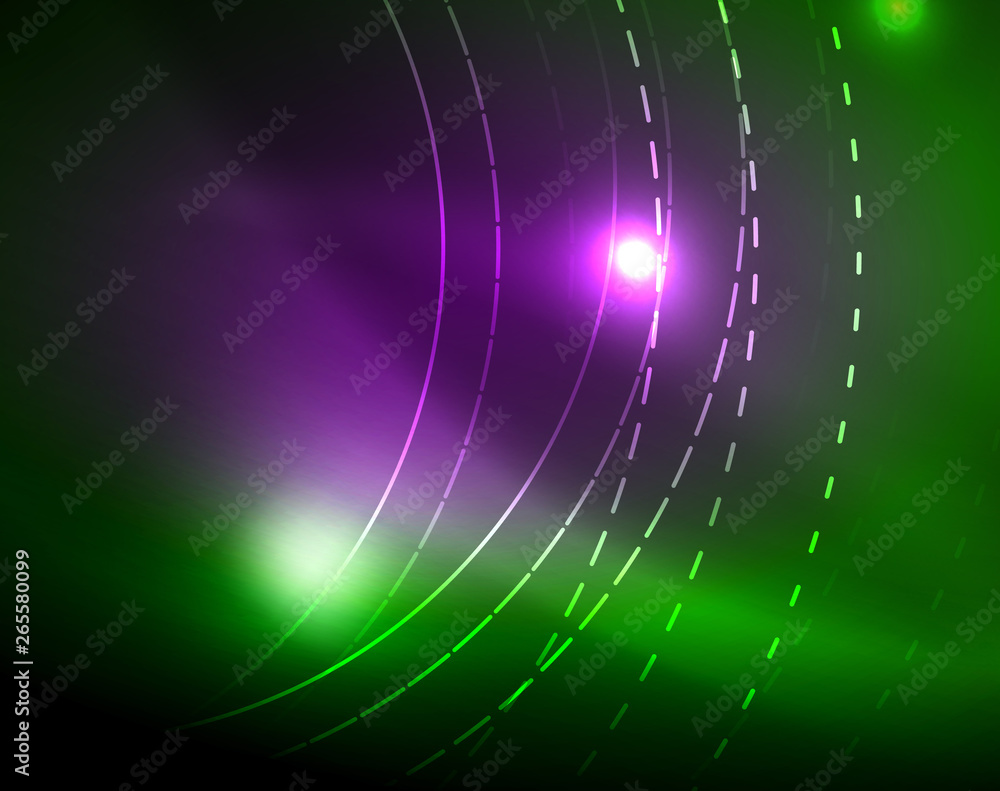 Neon circles abstract background Neon circles abstract background