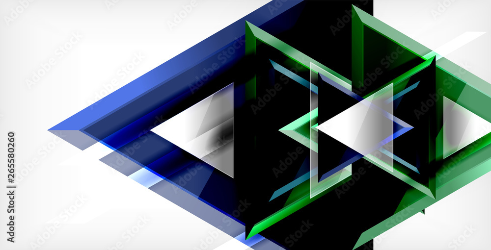 Dynamic triangle composition abstract background Dynamic triangle composition abstract background