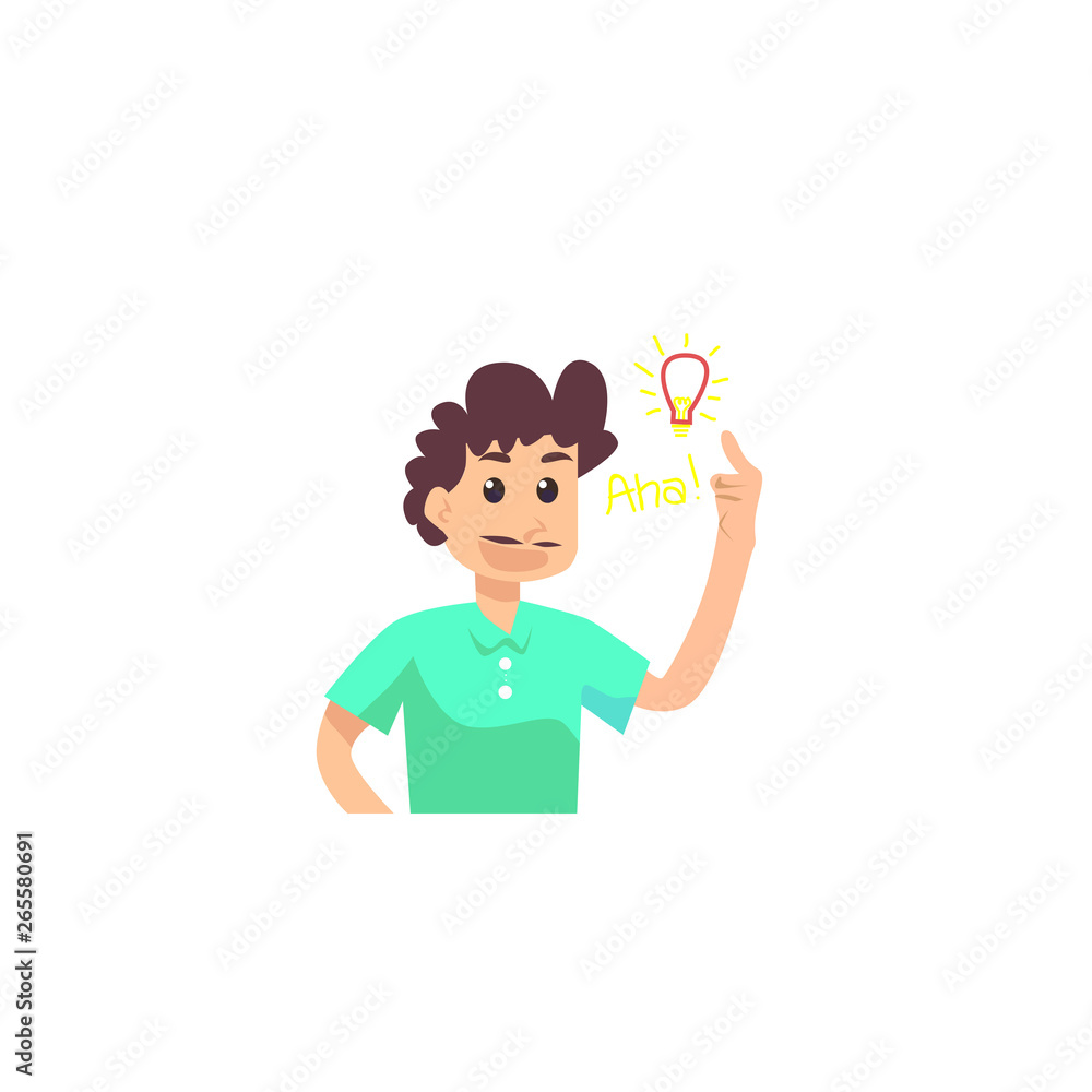 thinking man for open minded icon thinking man for open minded icon