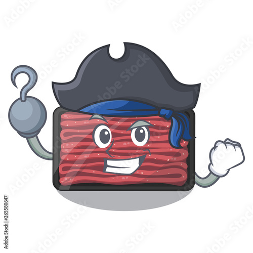 Pirate minced meat isolated in the character