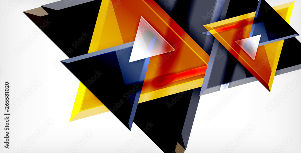 Glossy shiny triangles background Glossy shiny triangles background