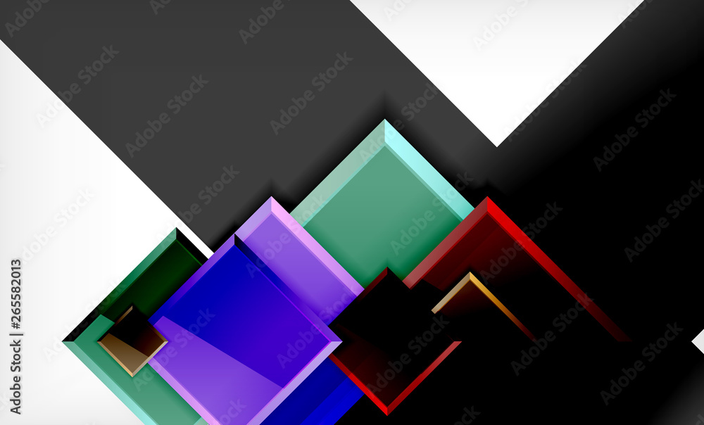 Bright colorful square shape blocks geometrical background Bright colorful square shape blocks geometrical background