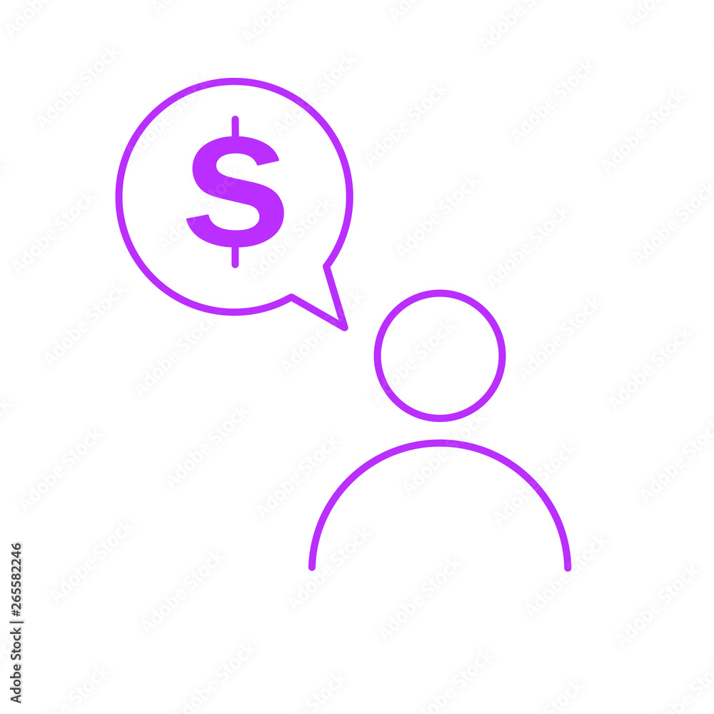 Person dollar icon Person dollar icon