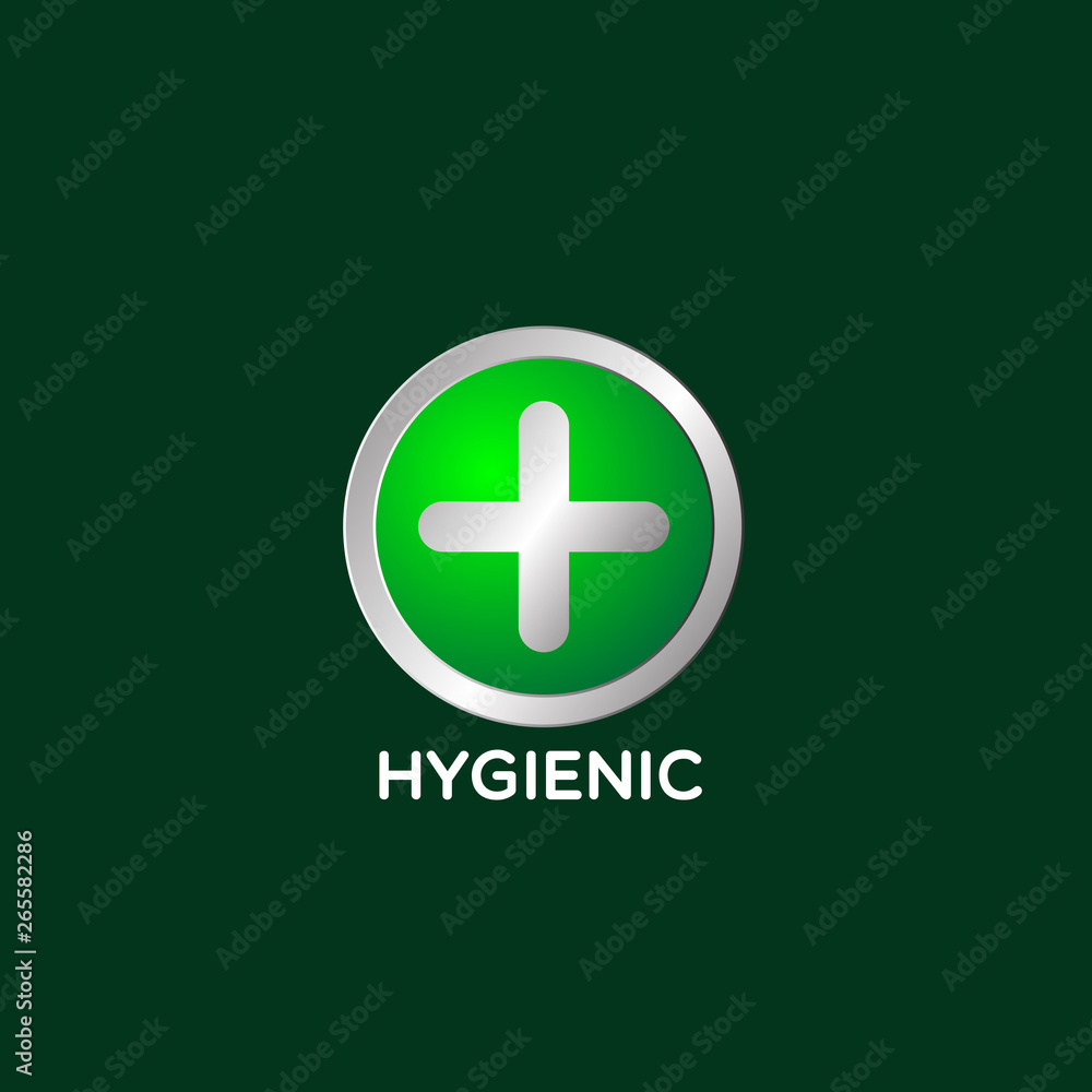 Obraz premium antiseptic logo icon