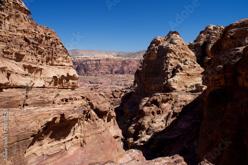 Petra Mountains in Jordan Asia
