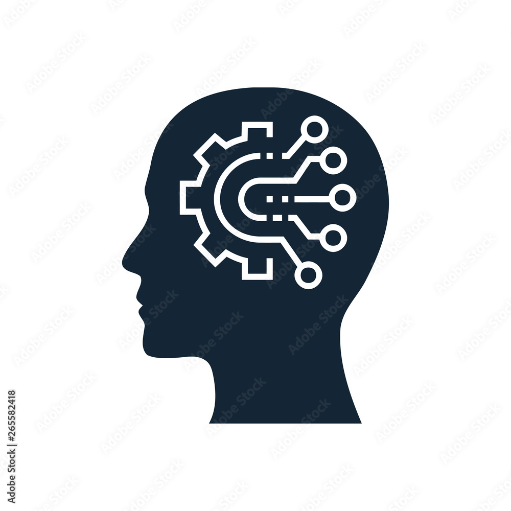 digital human head, brain, technology, head, memory, creative technology mind, artificial intelligence icon digital human head, brain, technology, head, memory, creative technology mind, artificial intelligence icon