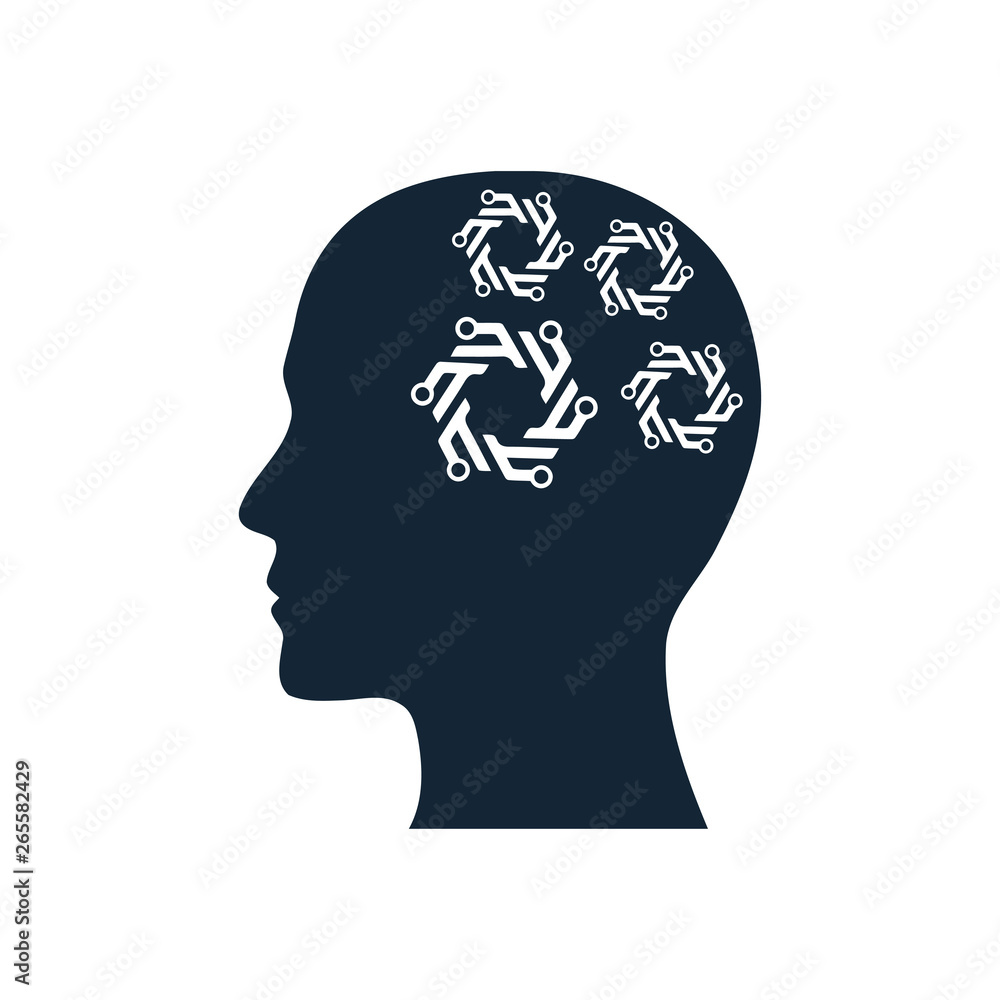 digital human head, brain, technology, head, memory, creative technology mind, artificial intelligence icon digital human head, brain, technology, head, memory, creative technology mind, artificial intelligence icon