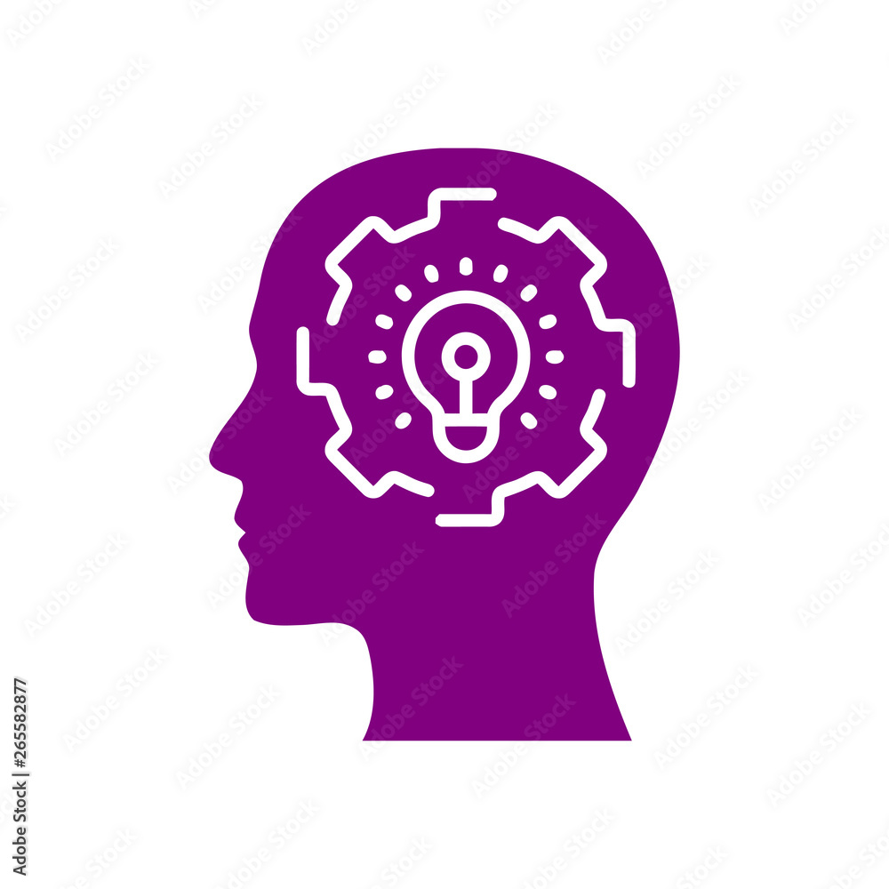 digital human head, brain, technology, head, memory, creative technology mind, artificial intelligence purple color icon digital human head, brain, technology, head, memory, creative technology mind, artificial intelligence purple color icon