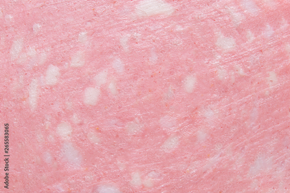 Closeup Background texture of tasty salami sausage