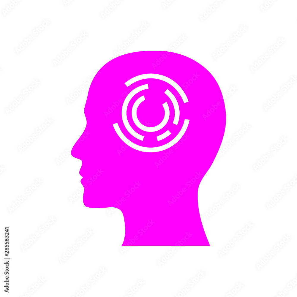 digital human head, brain, technology, head, memory, creative technology mind, artificial intelligence magenta color icon digital human head, brain, technology, head, memory, creative technology mind, artificial intelligence magenta color icon
