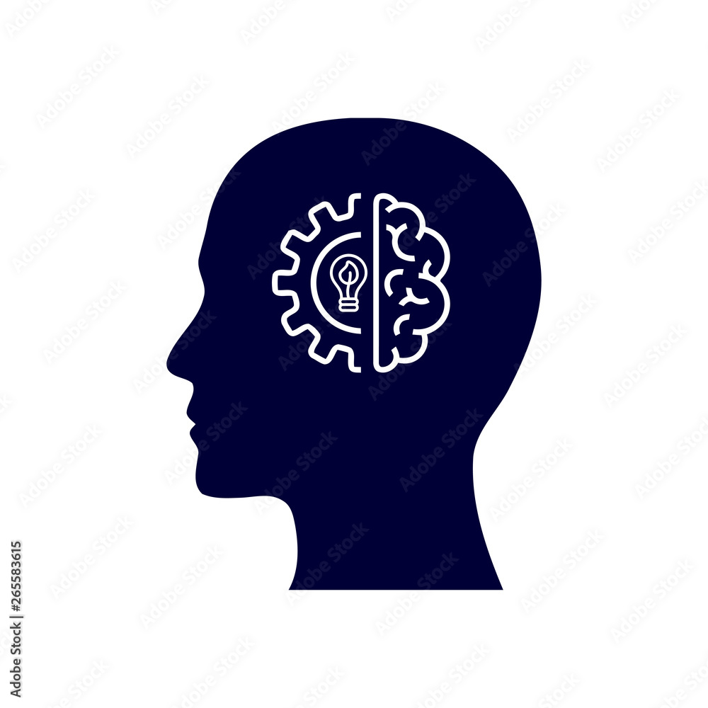digital human head, brain, technology, head, memory, creative technology mind, artificial intelligence navy blue icon digital human head, brain, technology, head, memory, creative technology mind, artificial intelligence navy blue icon