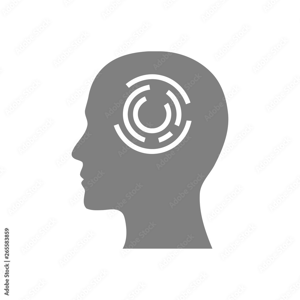 digital human head, brain, technology, head, memory, creative technology mind, artificial intelligence grey color icon digital human head, brain, technology, head, memory, creative technology mind, artificial intelligence grey color icon