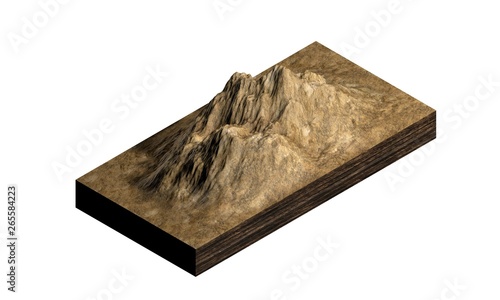 Cross section of ground wit...