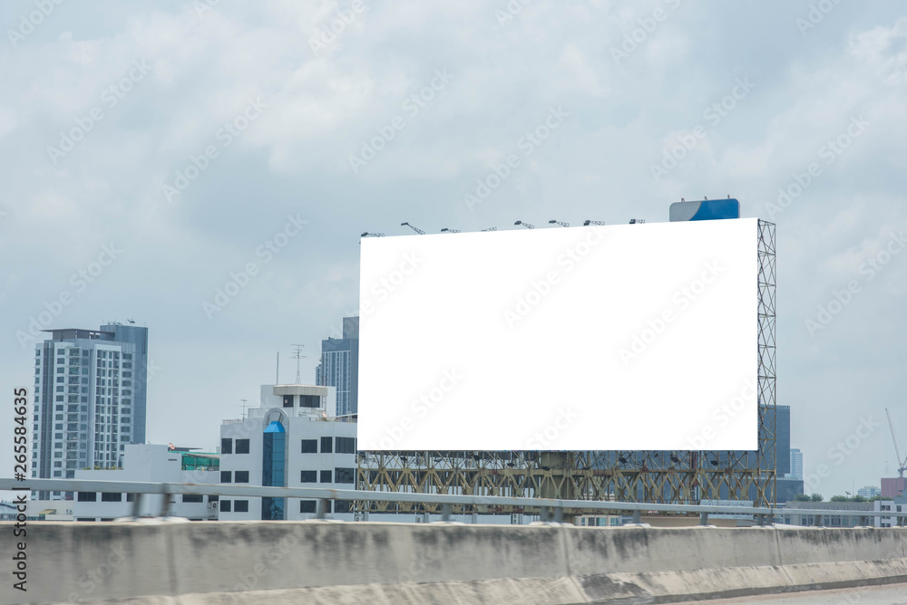 Blank billboard for advertisement. Blank billboard for advertisement.