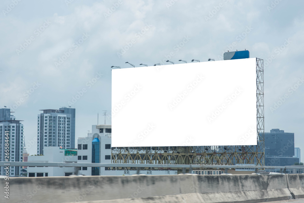 Blank billboard for advertisement.