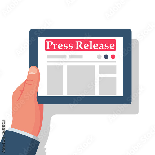 Press release concept