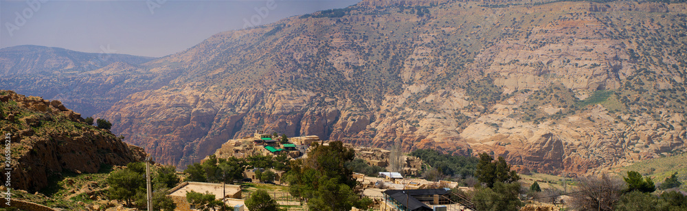 Jordan Dana Village in Reserve extra wide panorama