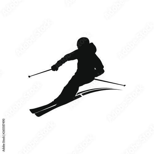 ski silhouette design