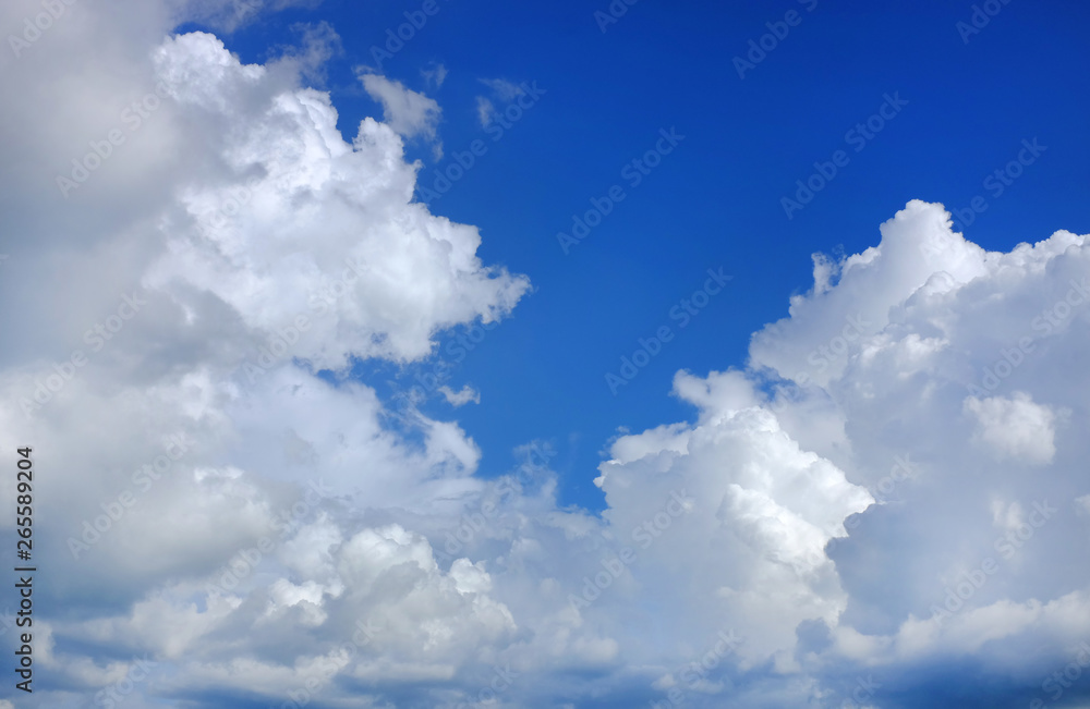 Blue sky with white cloud background. Blue sky with white cloud background.
