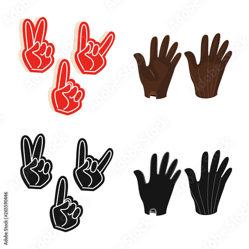 Vector design of silhouette and safety symbol. Set of silhouette and comfort vector icon for stock. © pandavector