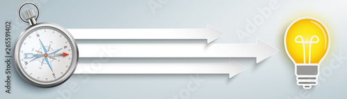 Compass 3 Arrows Bulb Header