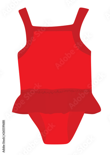 Baby girl suit. vector