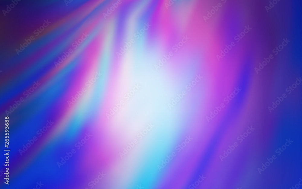 Light Pink, Blue vector blurred shine abstract template.