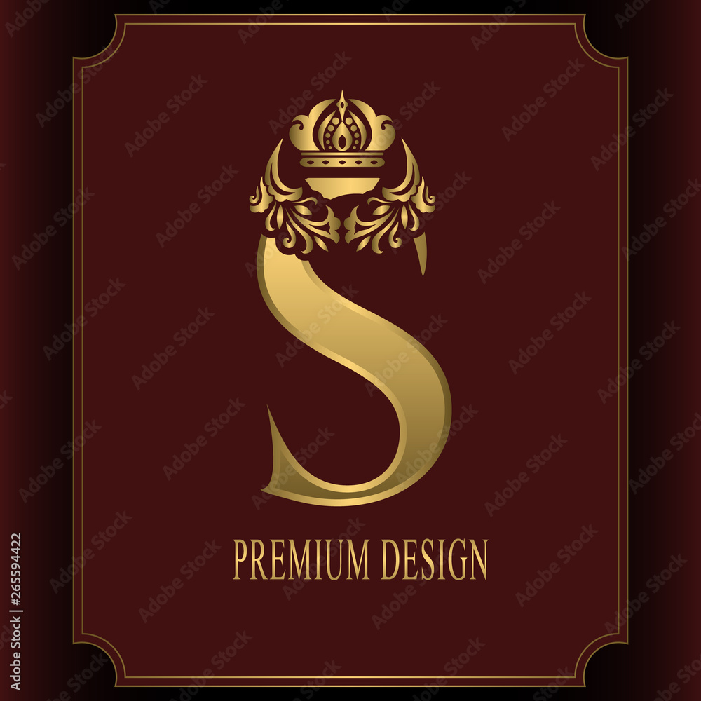 Golden P, M and PM Luxury Letter Logo Icon. Graceful Royal Style Stock  Vector - Illustration of crest, monogram: 195182395