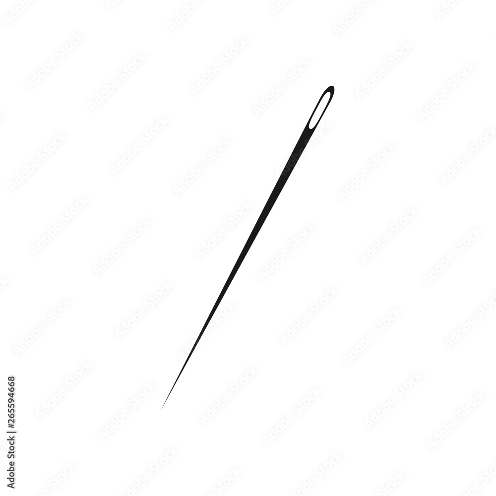 Needle icon. Flat illustration on white background. Needle icon. Flat illustration on white background.