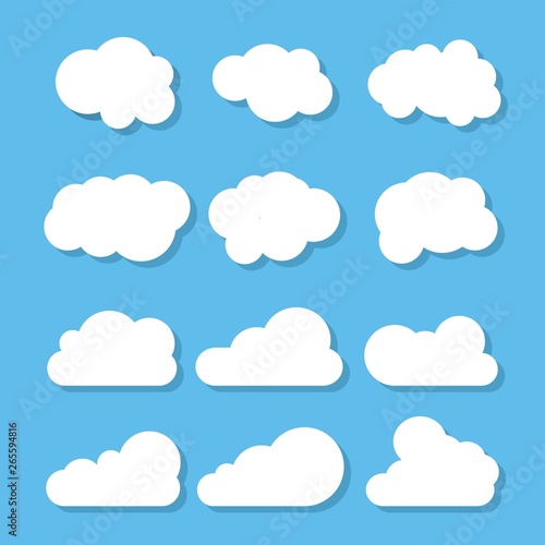 Clouds icon , vector